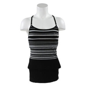 ATHLETA Women's Active Tank/Tee‎ Size:S Black Gray